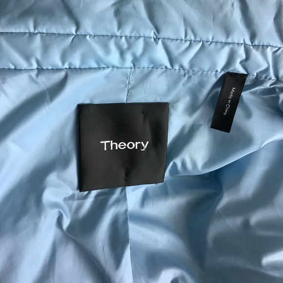 Theory Light Blue Puffer Blazer - Picture 6 of 6
